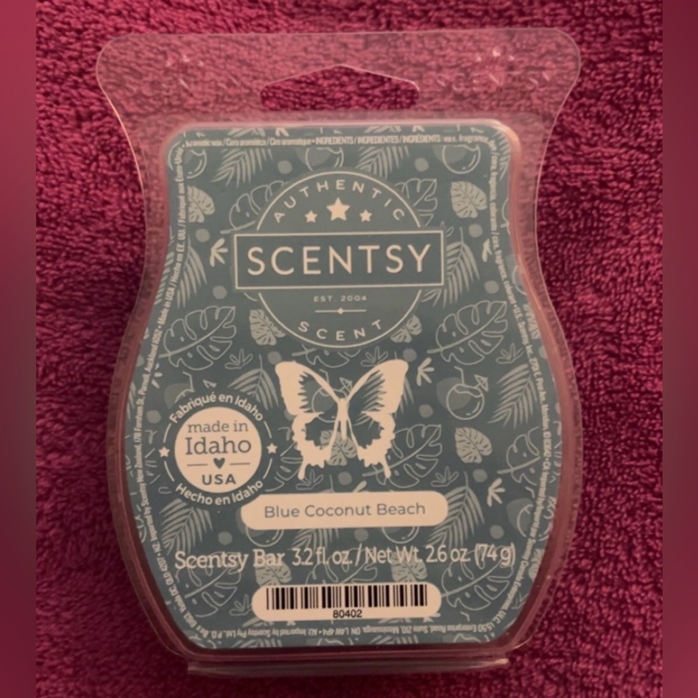 Scentsy Blue Coconut Beach Wax Bar